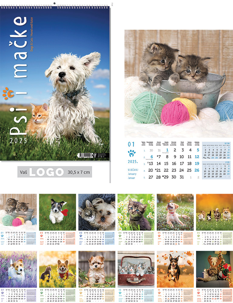 90030001-EC Kalendar 2025 psi i mačke