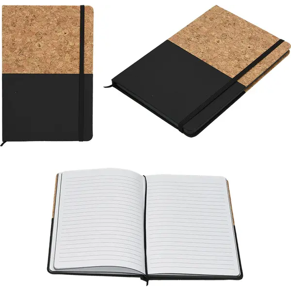 9003007 Notes Corc Color A5 pluto PU 96 str. s gumicom, 14x21x1 cm P12/96