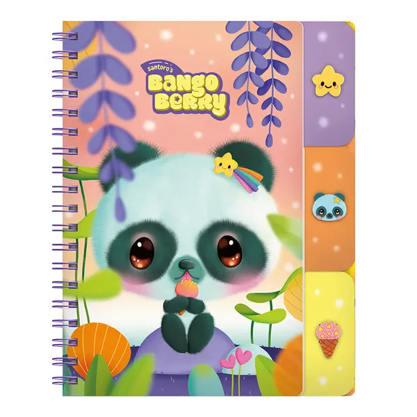 245777-EC Notes spiralni s razdjelnicima Bangoberry Pally Panda 200str. 25x20,5 P3