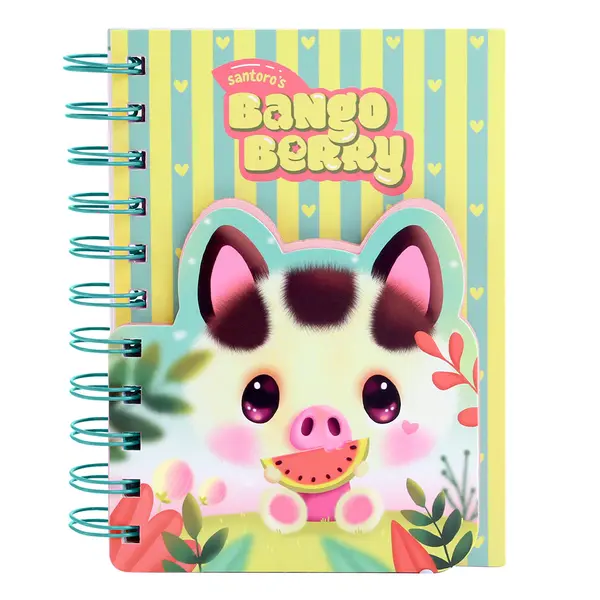 245784-EC Notes spiralni Bangoberry Piggy Pig 200 + 80 stranica 11.5x14.5 P6