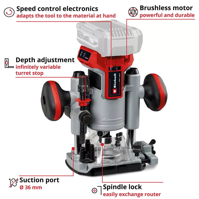 6546565165 EINHELL TP-RO 18 LI BL-SOLO