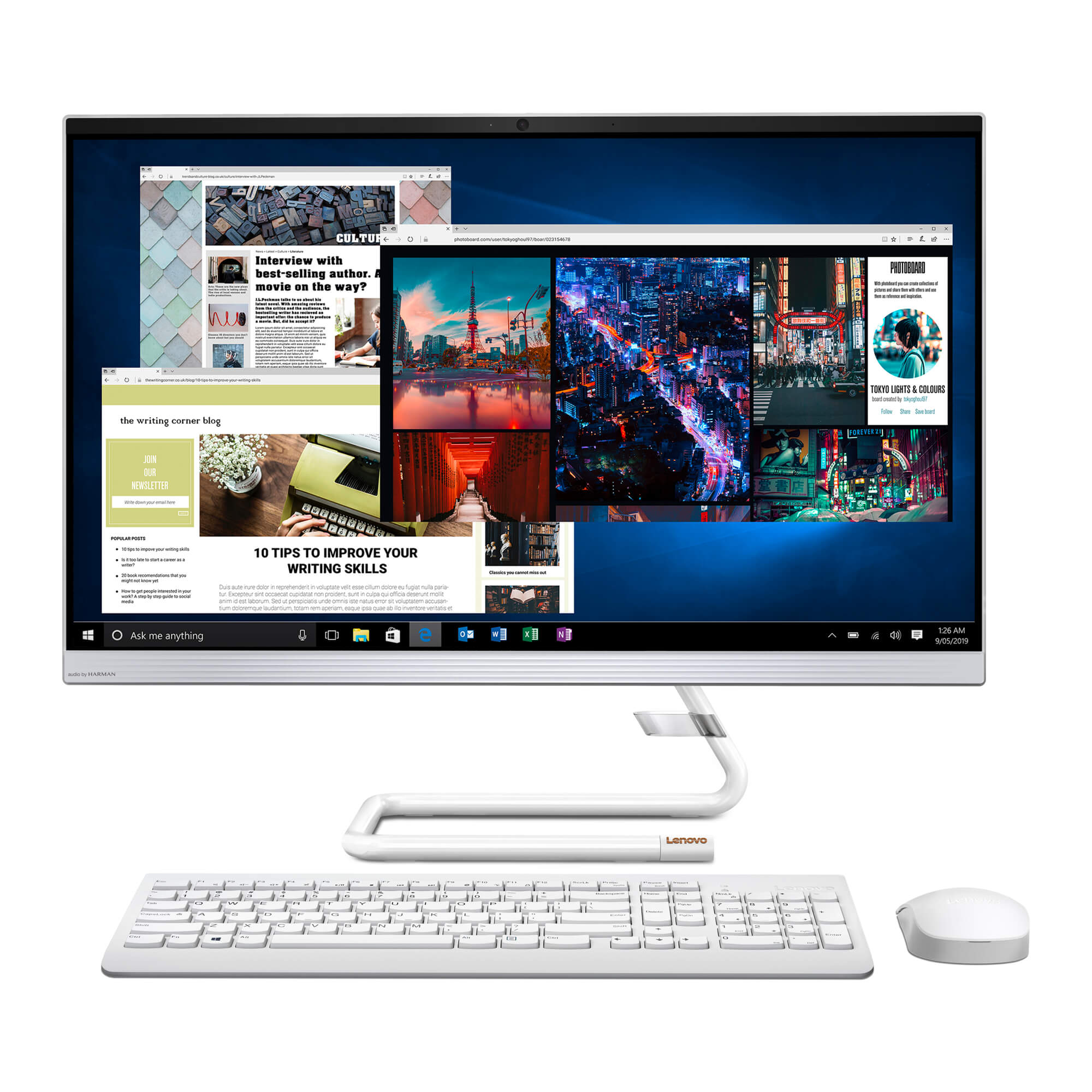 Stolno AIO računalo Lenovo IdeaCentre AIO 27IRH9 F0HM000WSC Cloud Grey