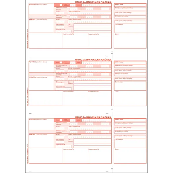 237174-EC Obrazac HUB 3A, OPTIMA, nalog za nac. pl. 3/1, A4,1+0 LASER 900/1