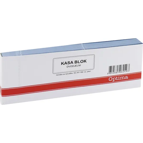 94180-EC Kasa blok dvodjelni XII-13B sv.plavi OPTIMA P320