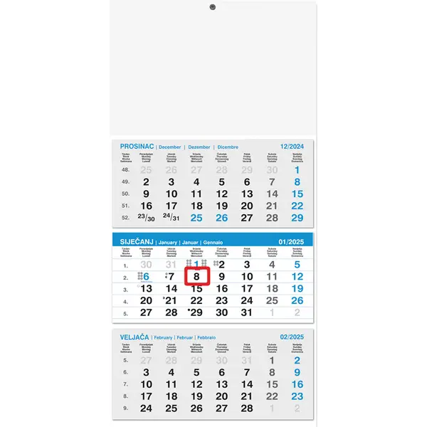 90030002-EC Kalendar 2025 - poslovni