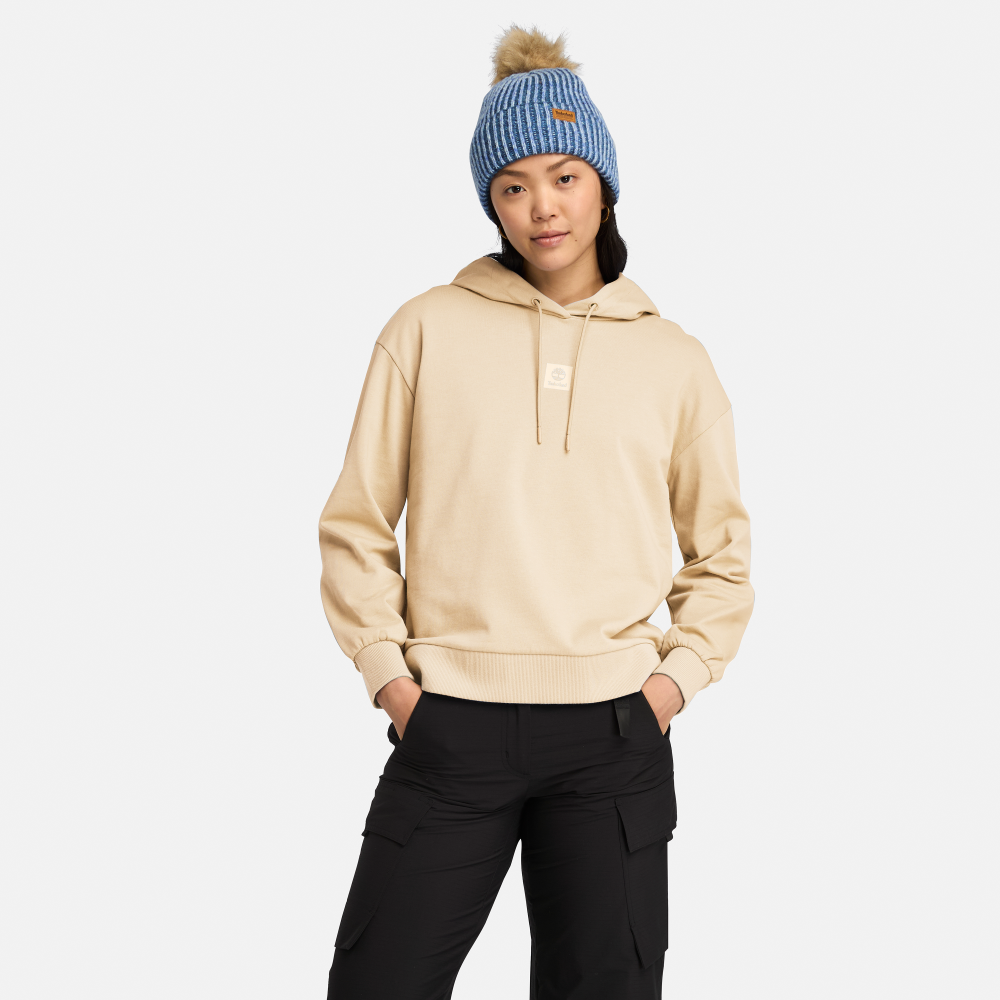 TB0A5SX2EFL1B Timberland Majica s kapuljačom ženska stac logo loop back XS bež