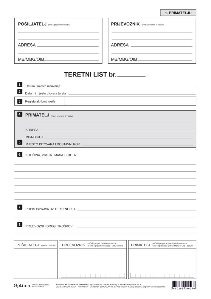 220193-EC Teretni list EC-VI-56/NCR OPTIMA P100