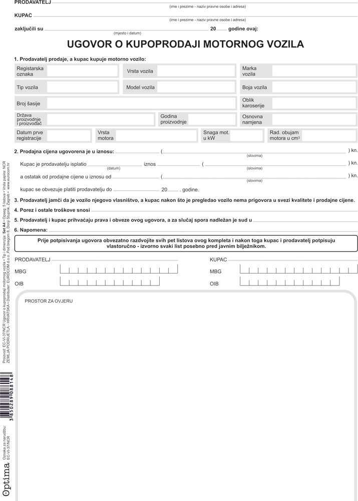 220200-EC Ugovor o kupopr. mot.vozila EC-VI-37/NCR-EUR OPTIMA P100/700