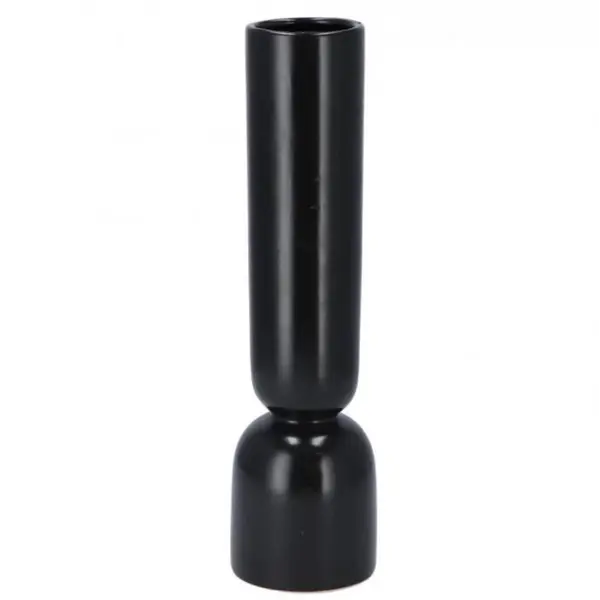 21444 VAZA KERAMIČKA BUKAN 30 CM - CRNA BOJA