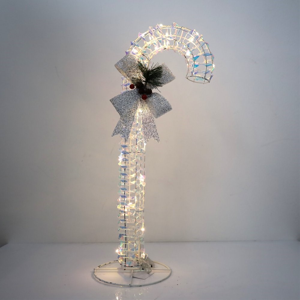 LMP2 LED lampice candy cane 25L/20x6xh60cm 2AA iris traka WW